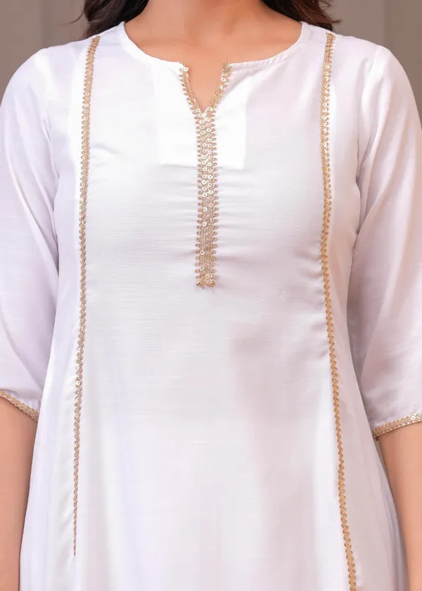 White_Solid_Pure_Cotton_Kurta_Set_For_Women