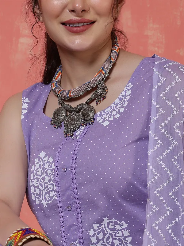 Purple_Floral_Printed_Pure_Cotton_Kurta_Set_For_Women