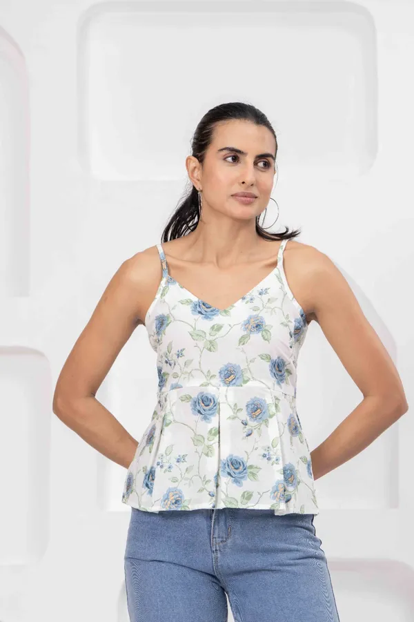 White_Pure_Cotton_Printed_Top_For_Women