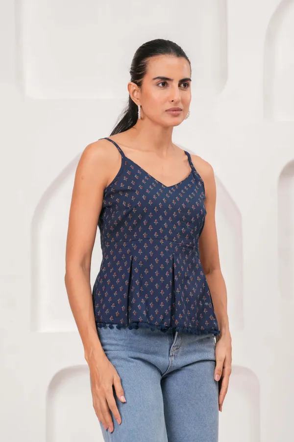 Navy-Blue_Pure_Cotton_Printed_Top_For_Women