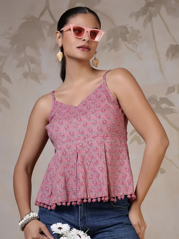 Mauve_Pure_Cotton_Printed_Top_For_Women