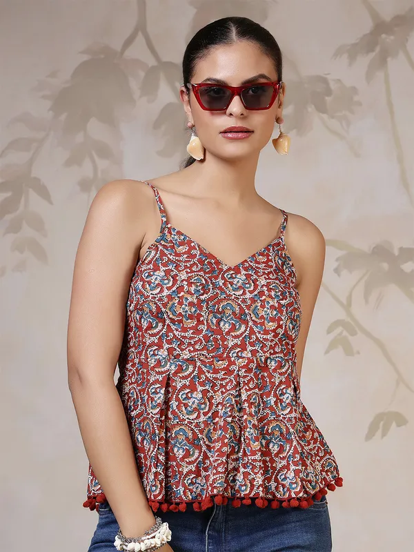Multicolor_Pure_Cotton_Printed_Top_For_Women