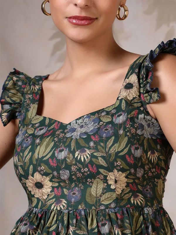 Green_Pure_Cotton_Printed_Top_For_Women