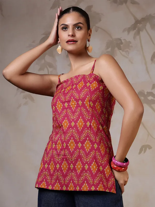 Multi__Pure_Cotton_Printed_Tunic_For_Women