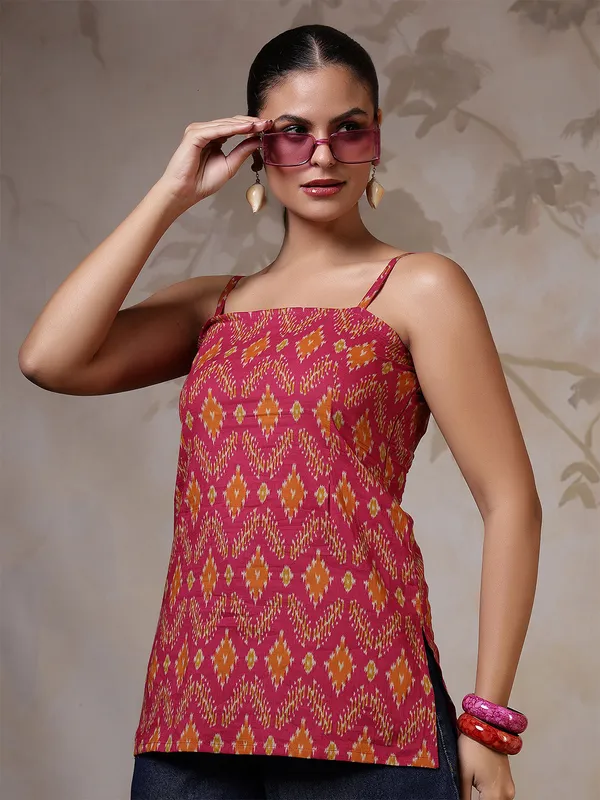 Multi__Pure_Cotton_Printed_Tunic_For_Women