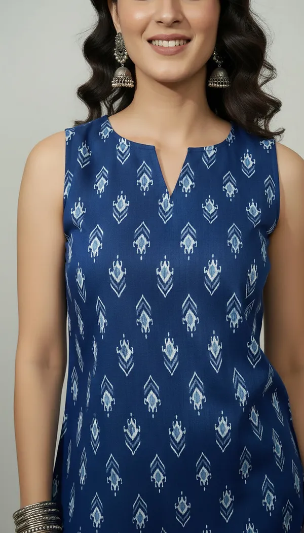 Blue_Pure_Cotton_Printed_Top_For_Women