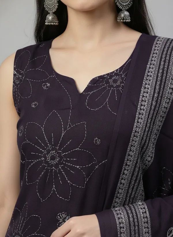 Purple_Floral_Printed_Pure_Cotton_Kurta_Set_For_Women