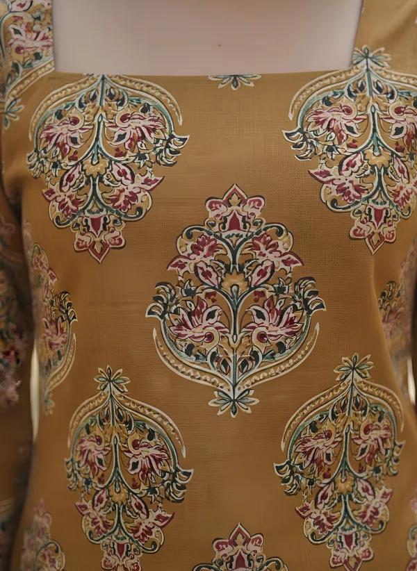 Yellow__Pure_Cotton_Printed_Tunic_For_Women