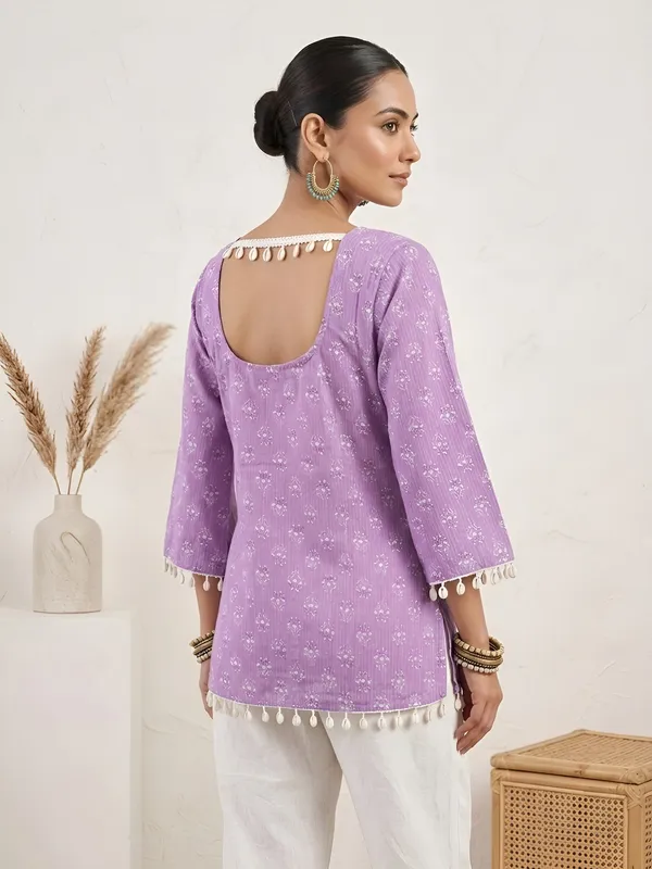 Purple__Pure_Cotton_Printed_Tunic_For_Women
