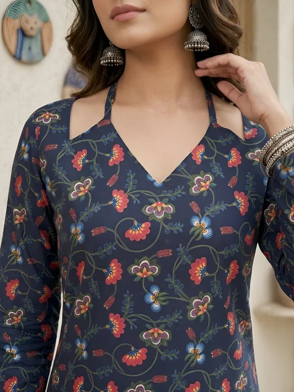 Blue__Pure_Cotton_Printed_Tunic_For_Women