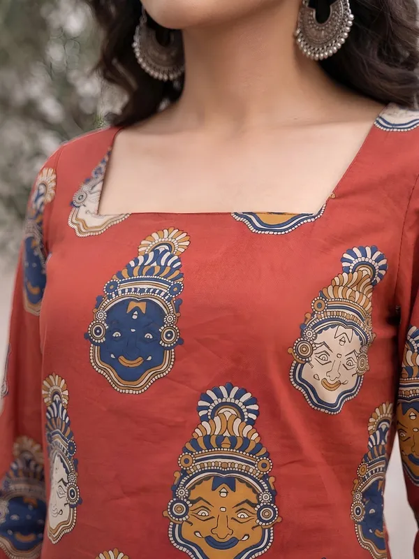 Maroon__Pure_Cotton_Printed_Tunic_For_Women