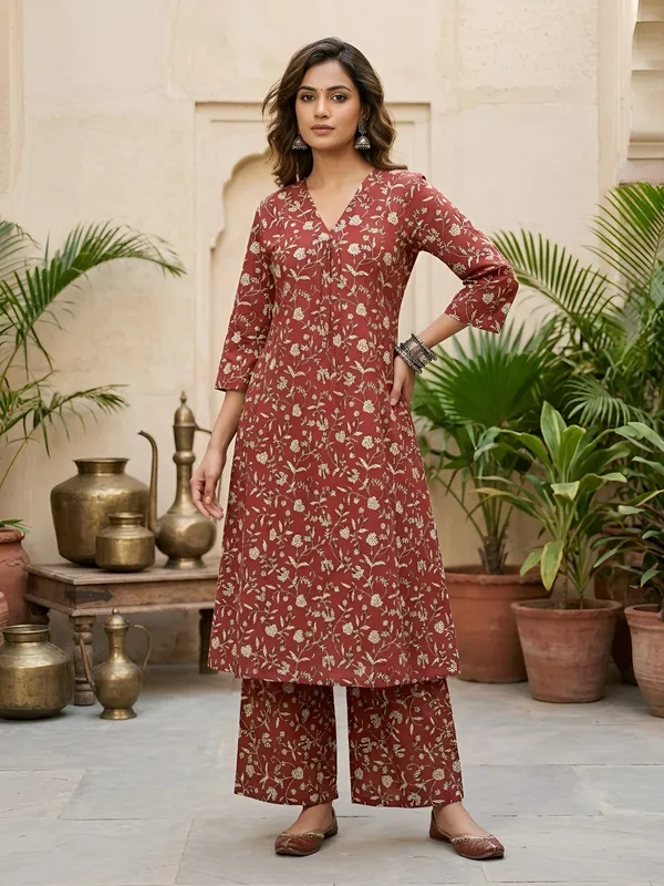 Maroon_Printed_Co-Ord_Set_for_Women