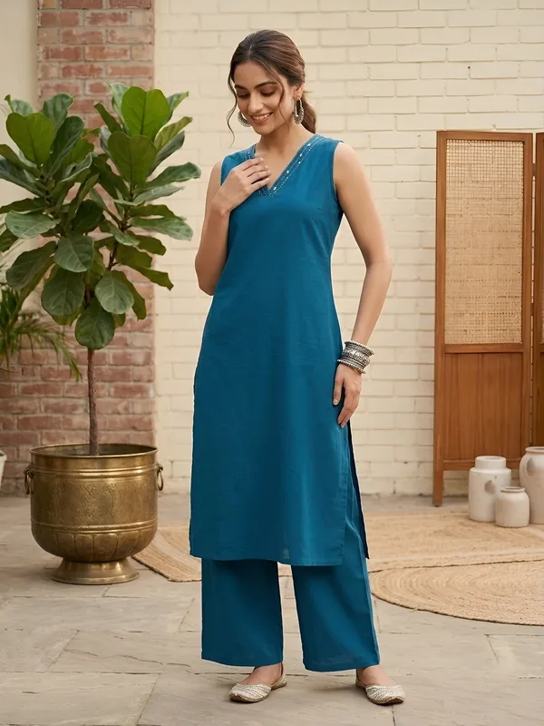 Teal_Blue_Co-Ord_Set_for_Women