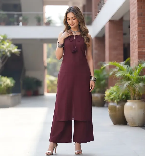 Burgundy_Solid_Co-Ord_Set_for_Women