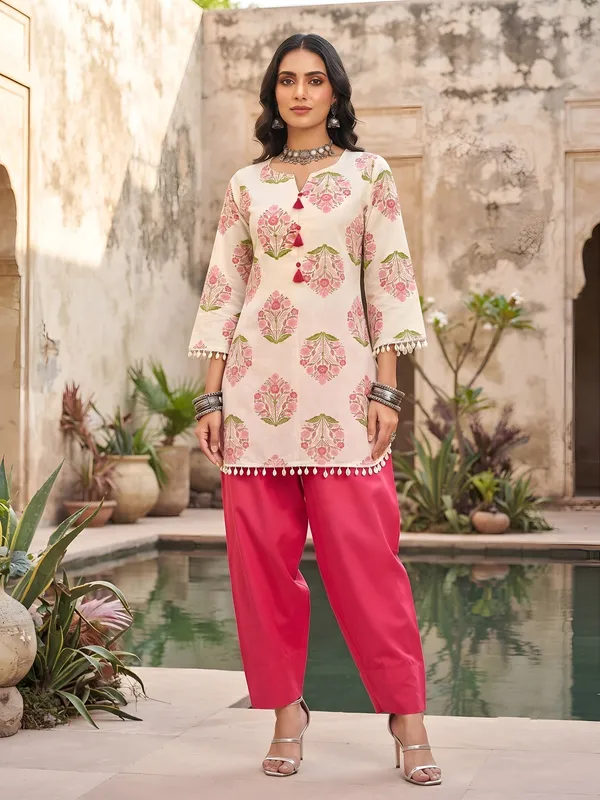 Off_White_&_Pink_Printed_Co-Ord_Set_for_Women