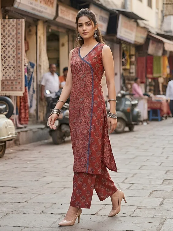 Maroon_Printed_Co-Ord_Set_for_Women