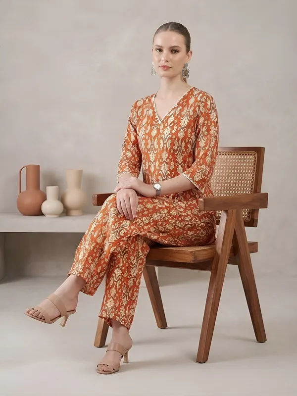 Rust_Printed_Co-Ord_Set_for_Women