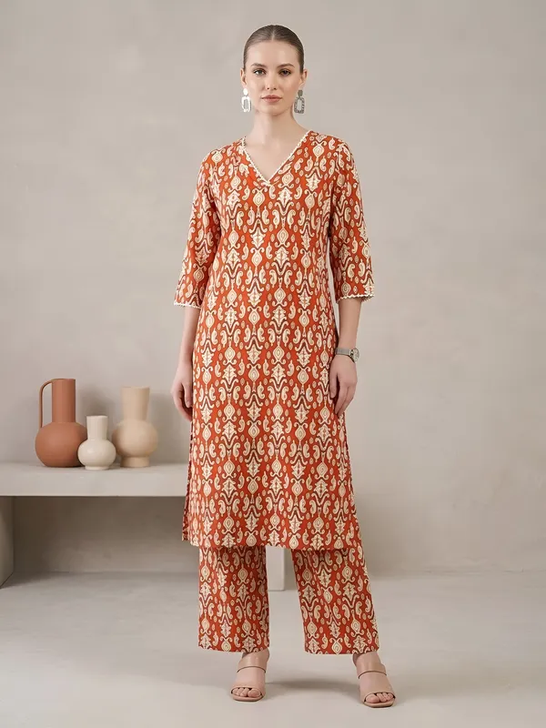 Rust_Printed_Co-Ord_Set_for_Women