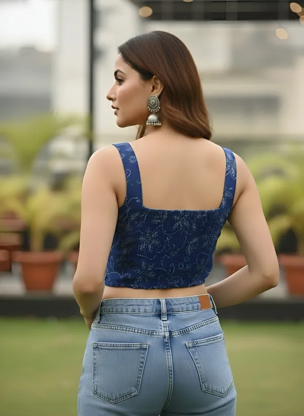 Blue_Pure_Cotton_Printed_Top_For_Women