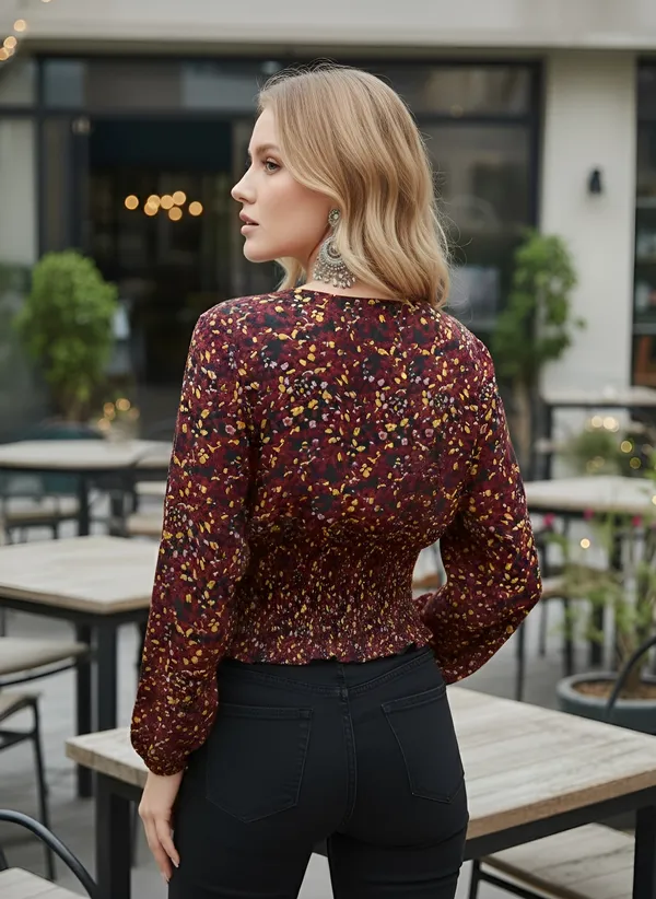 Multicolor_Polyester_Printed_Top_For_Women