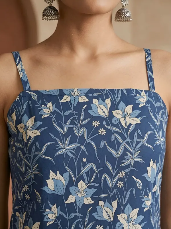 Blue__Pure_Cotton_Printed_Tunic_For_Women