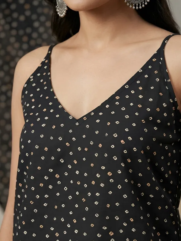 Black__Pure_Cotton_Printed_Tunic_For_Women