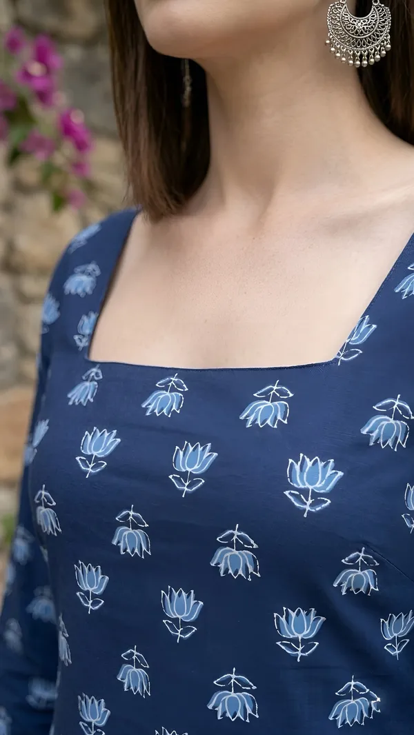 Blue__Pure_Cotton_Printed_Tunic_For_Women