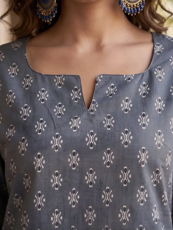 Grey__Pure_Cotton_Printed_Tunic_For_Women