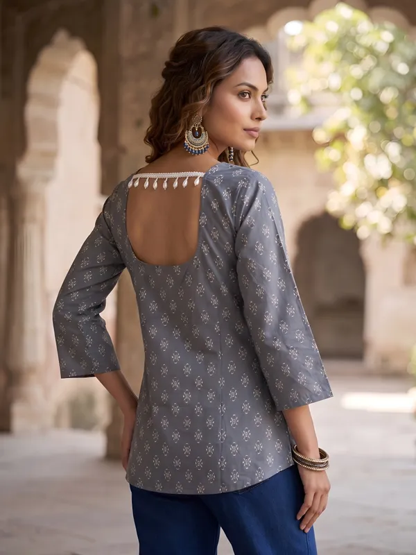 Grey__Pure_Cotton_Printed_Tunic_For_Women