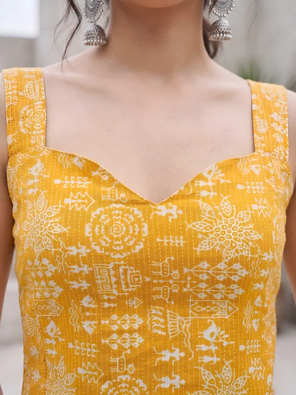 Yellow_Pure_Cotton_Printed_Top_For_Women
