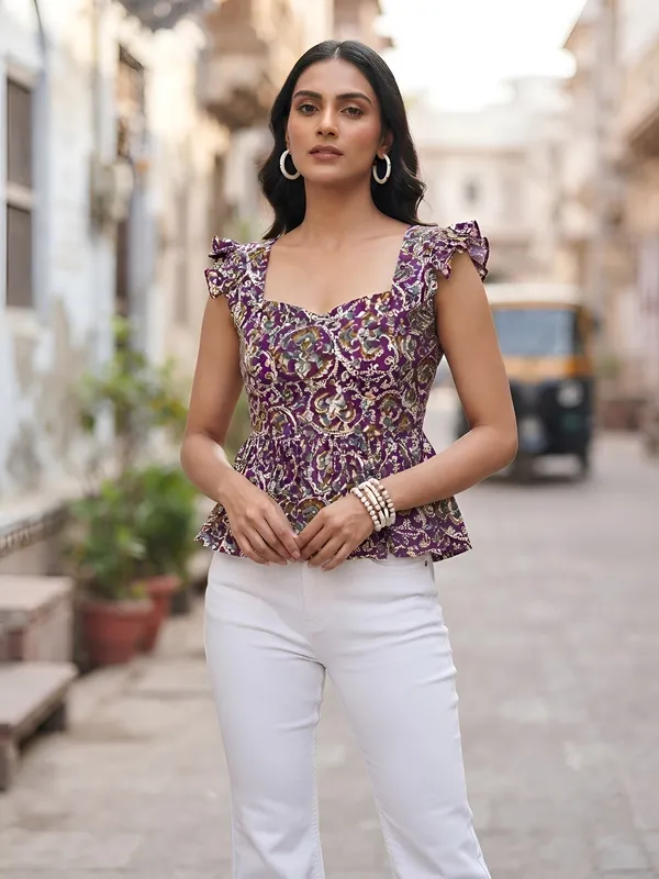 Multicolor_Pure_Cotton_Printed_Top_For_Women