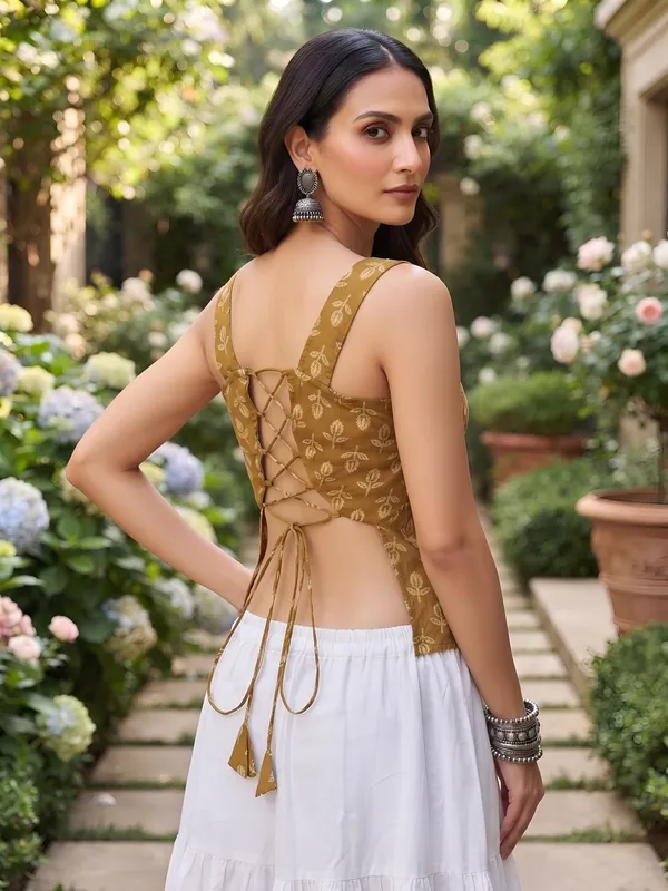 Mustard_Pure_Cotton_Printed_Top_For_Women