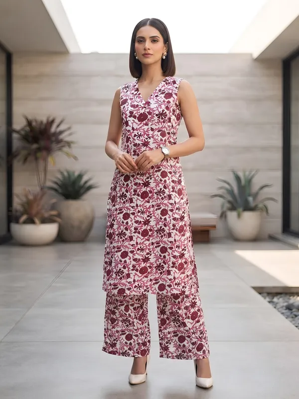 White_&_Wine_Printed_Co-Ord_Set_for_Women
