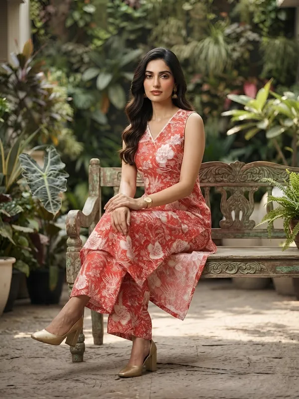 Peach_Printed_Co-Ord_Set_for_Women