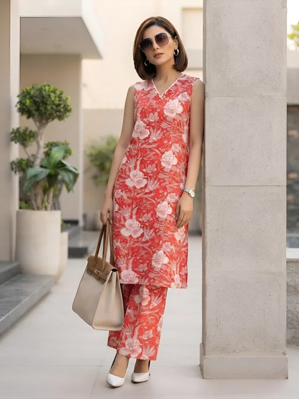 Peach_Printed_Co-Ord_Set_for_Women