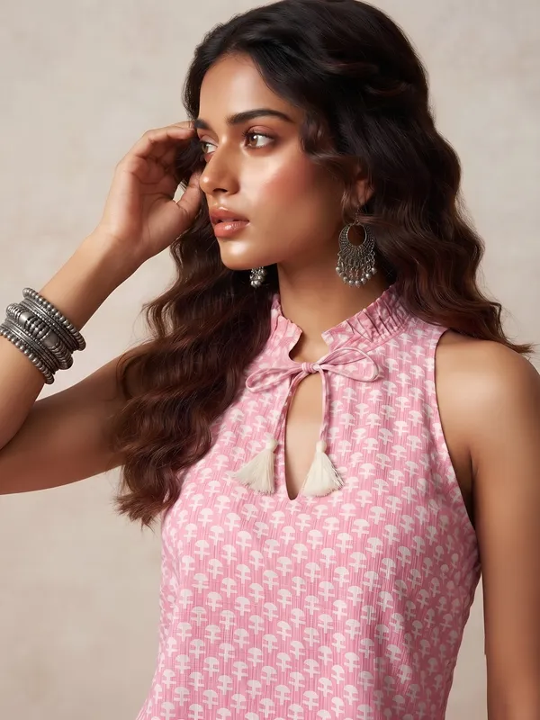Pink_Pure_Cotton_Printed_Top_For_Women