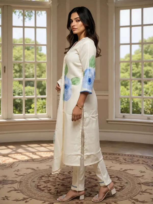 Off_White_Printed_Linen_Kurta_Trouser_Dupatta_Set