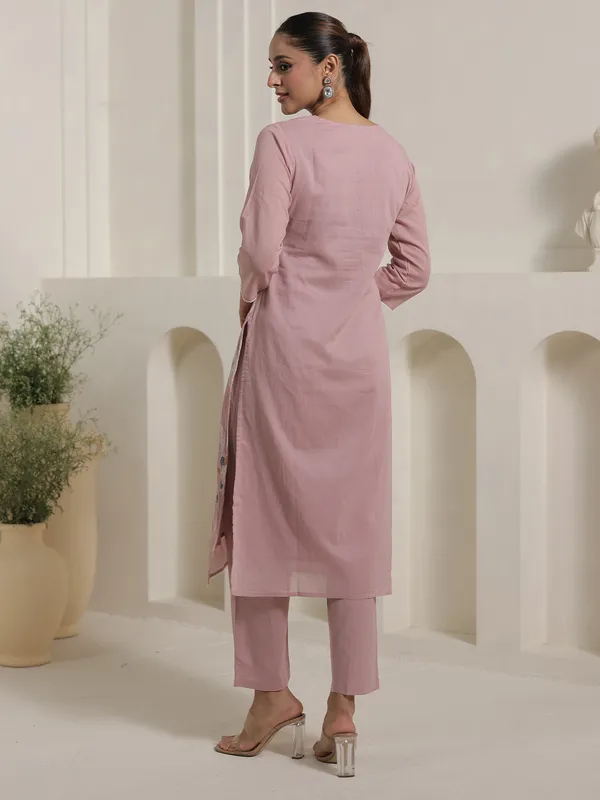 Pink_Pure_Cotton_Embroidered_Kurta_Trouser_Dupatta_Set
