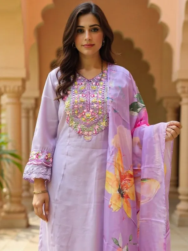Purple_Embroidered_Cotton_Blend_Kurta_Trouser_Dupatta_Set