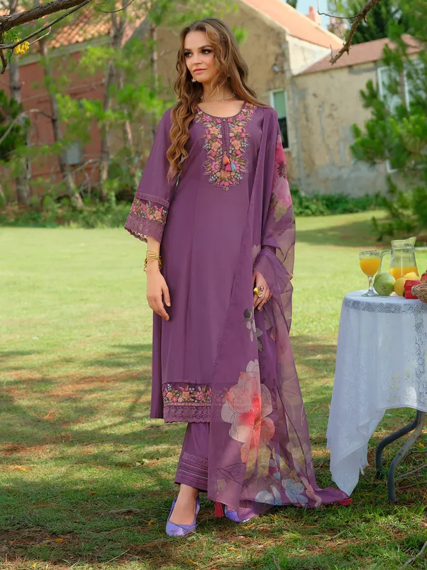 Purple_Embroidered_Liva_Kurta_Trouser_Dupatta_Set