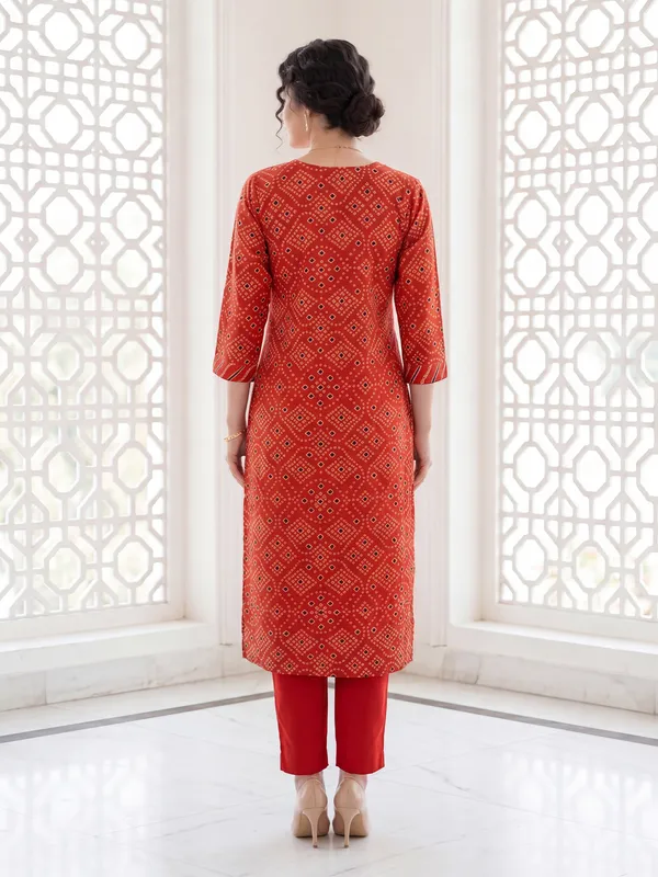 Orange_Embroidered_Pure_Cotton_Kurta_Trouser_Dupatta_Set