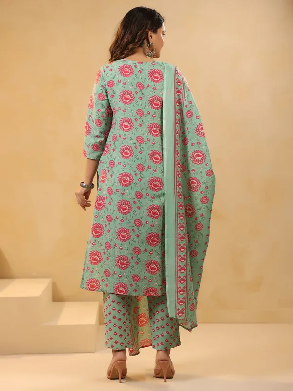 Sea_Green_Embroidered_Cotton_Blend_Kurta_Trouser_Dupatta_Set