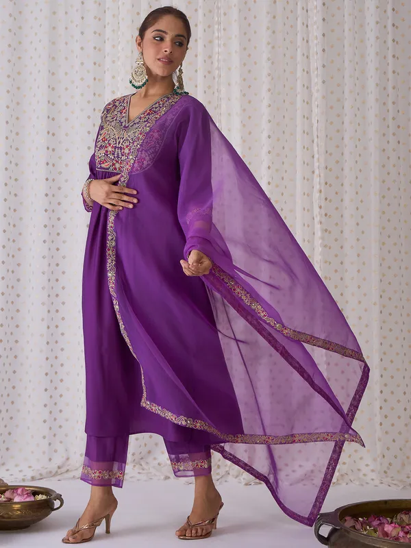 Purple_Embroidered_Liva_Kurta_Trouser_Dupatta_Set