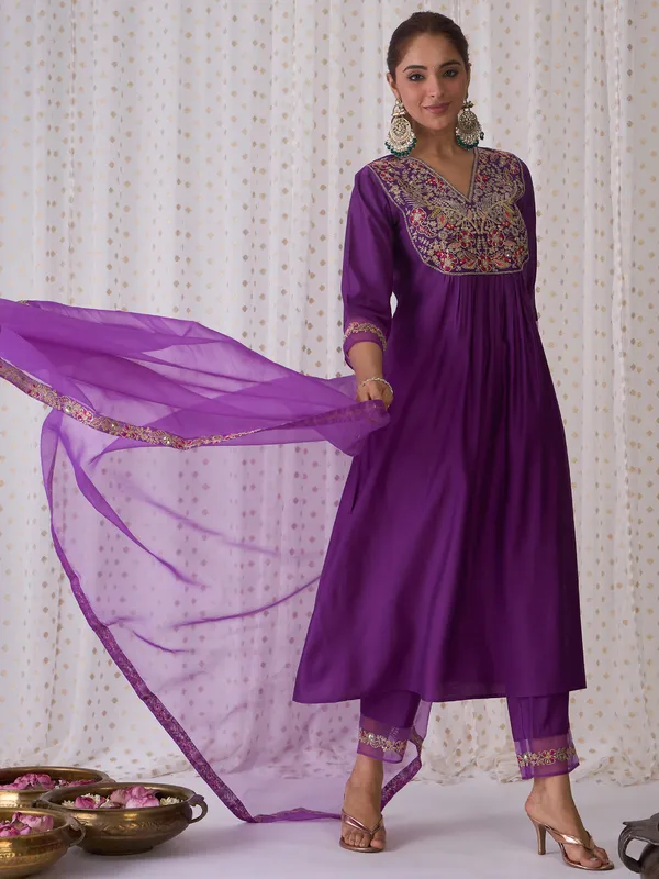 Purple_Embroidered_Liva_Kurta_Trouser_Dupatta_Set