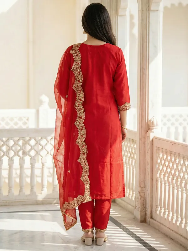 Red_Liva_Embroidered_Kurta_Trouser_Dupatta_Set