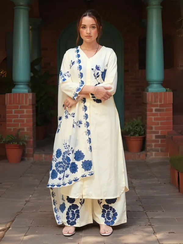 Off_White_Printed_Viscose_Rayon_Kurta_Trouser_Dupatta_Set