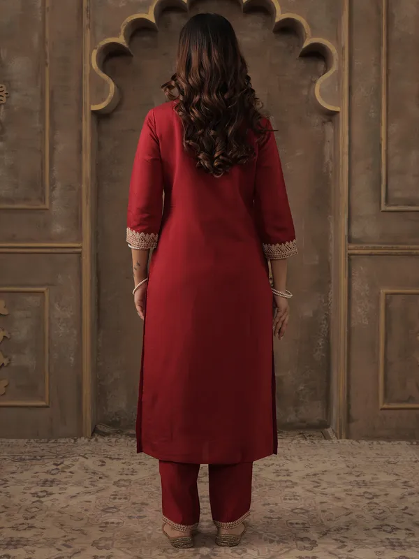 Maroon_Embroidered_Straight_Kurta_Trousers_With_Dupatta_Set