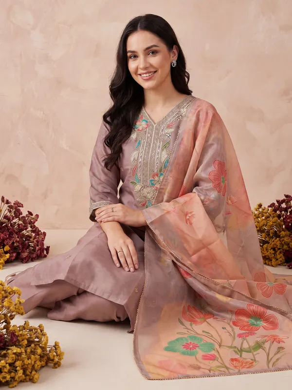 Mauve_Embroidered_Straight_Kurta_Trousers_With_Dupatta_Set