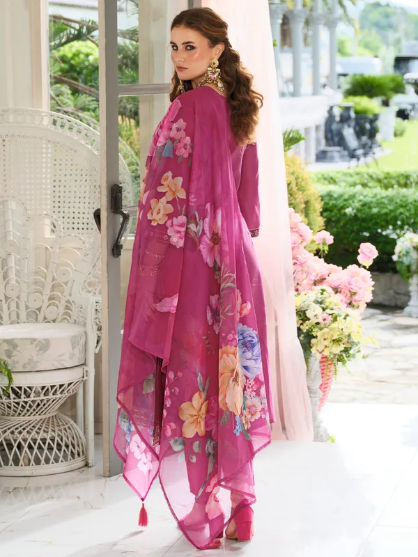 Pink_Embroidered_Pure_Cotton_Kurta_Trouser_Dupatta_Set