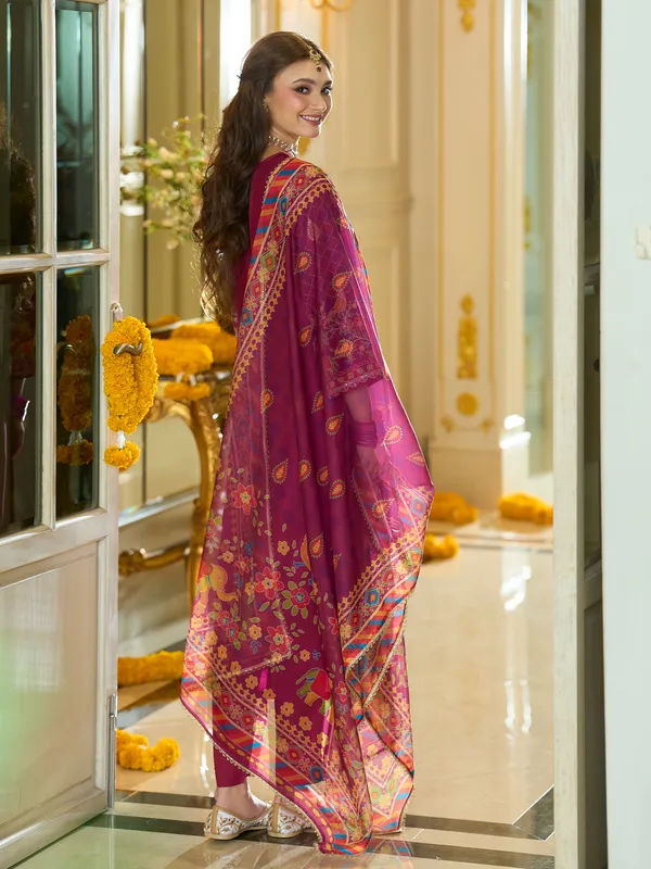 Pink_Embroidered_Silk_Blend_Kurta_Trouser_Dupatta_Set
